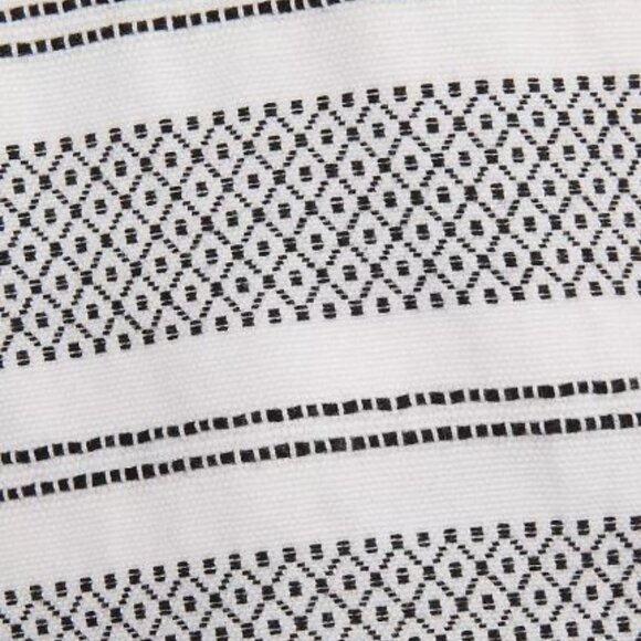 LOFT Black & White Striped Woven Cotton Riviera Shorts - 10 - Picture 3 of 9